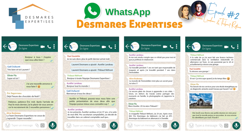 Un nouveau technicien certifié du bâtiment et une nouvelle assistante commerciale rejoignent Desmares Expertises